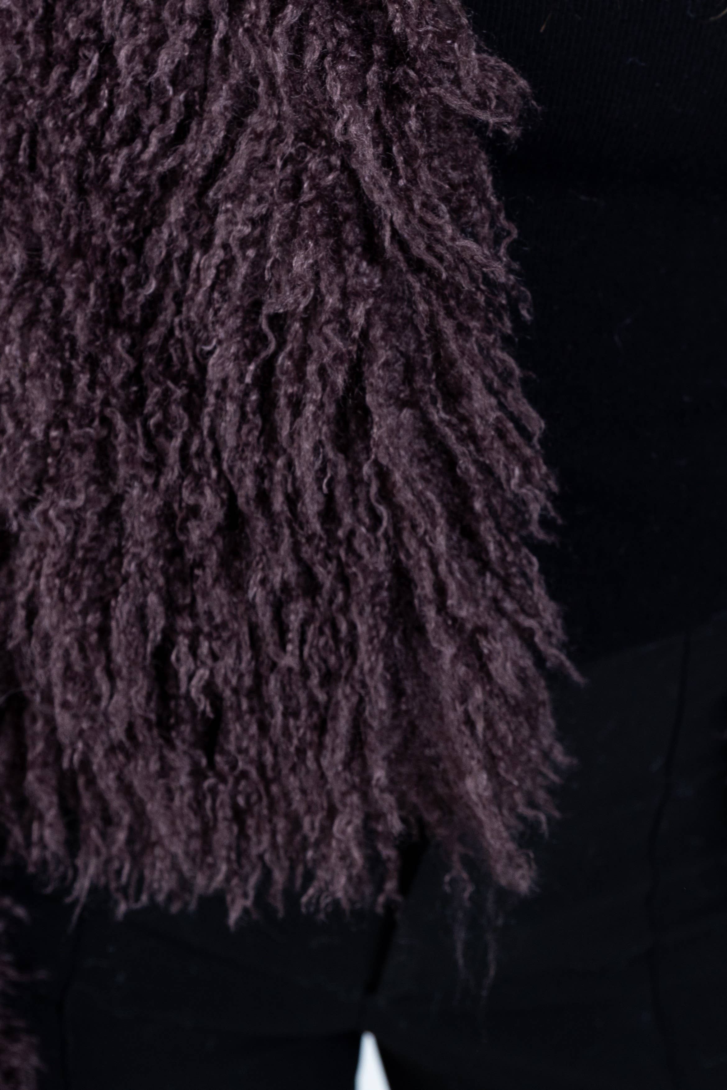 KZELL PARIS – Casaco de pele/imitação de pele - Mulher por atacado – Casaco curto de pele falsa de carneiro mongol11