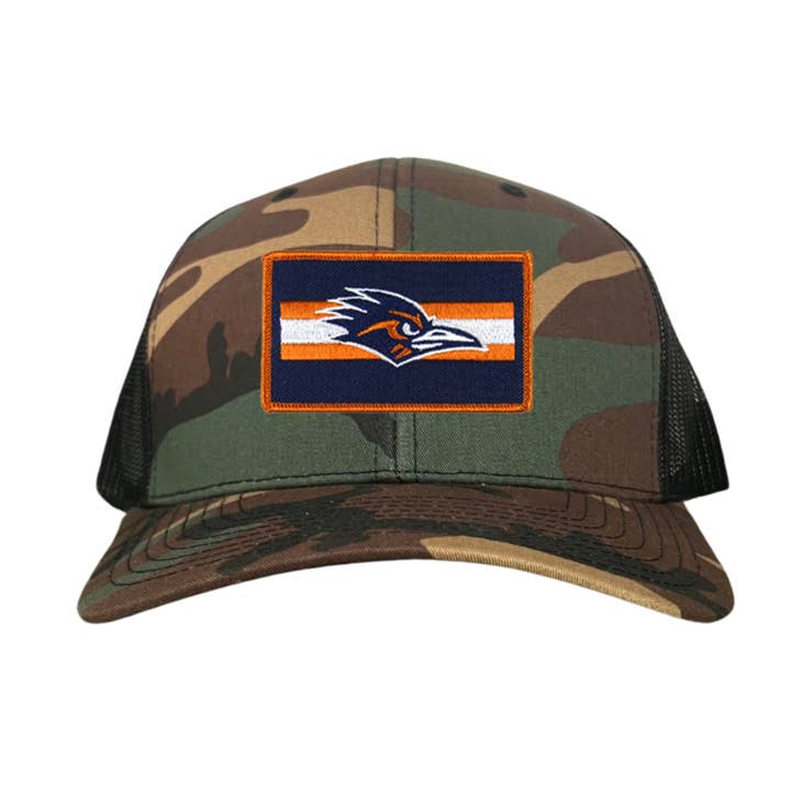 Last Stand Hats, LLC - Wholesale Baseball Cap - Unisex - UTSA Rectangle Stripe Roadrunner / Hats / 153 / UTSA0077