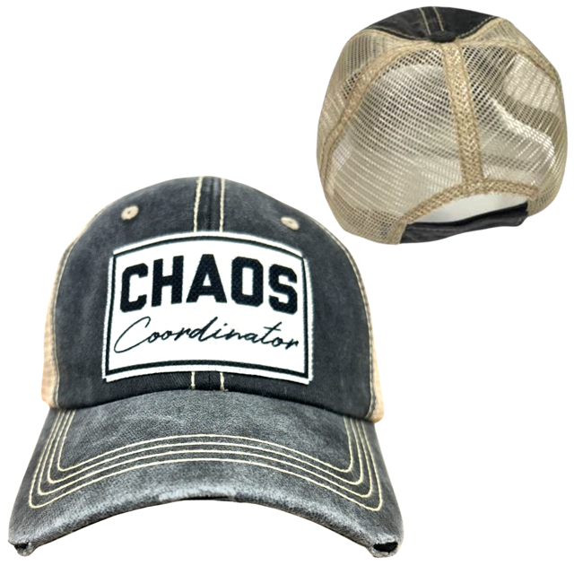 dkhandmade - Vente Casquette de baseball – unisexe - CASQUETTE COORDINATEUR DU CHAOS | DÉLAVÉE11