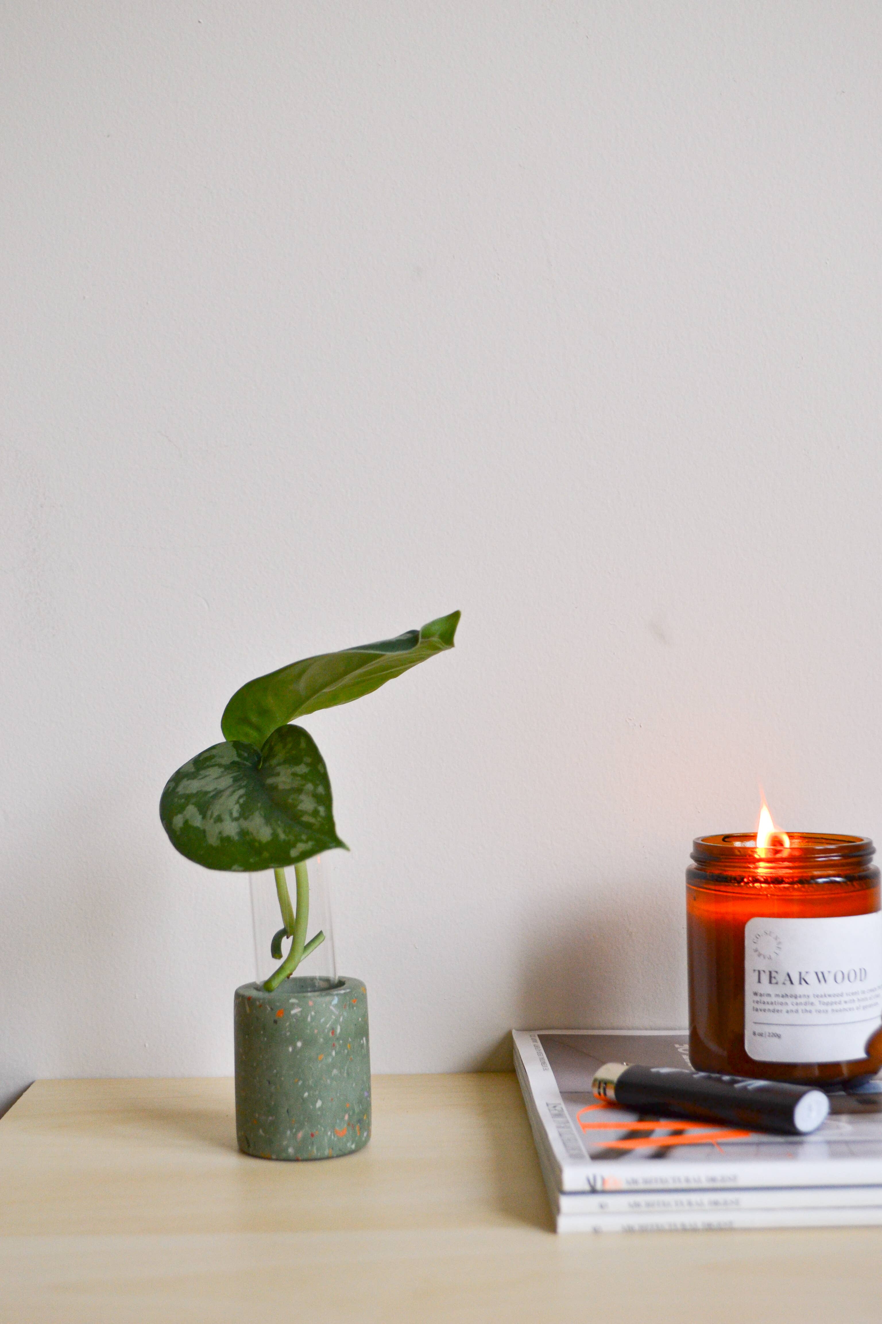 LindaMakess - Wholesale Plant Pot - Zero Waste Terrazzo Single Propagation Test Tube Plant Stand5