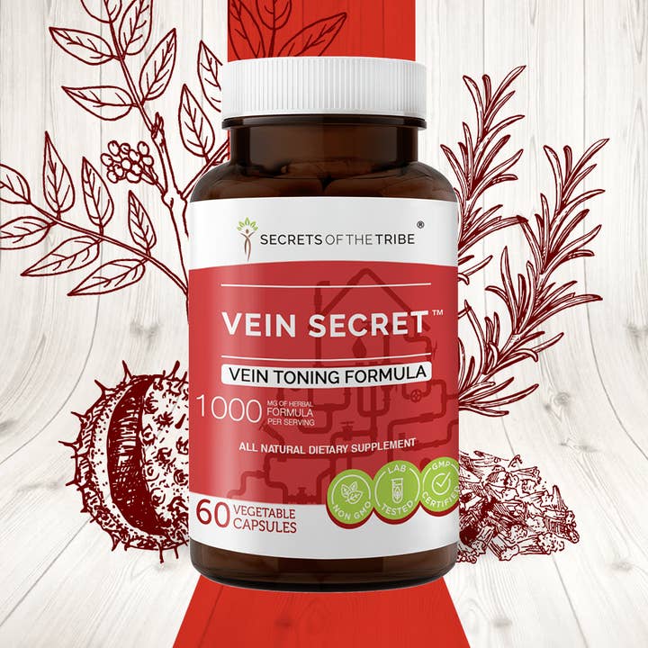 Vein Secret Capsules. Vein Toning Formula for wholesale by Secrets Of The Tribe