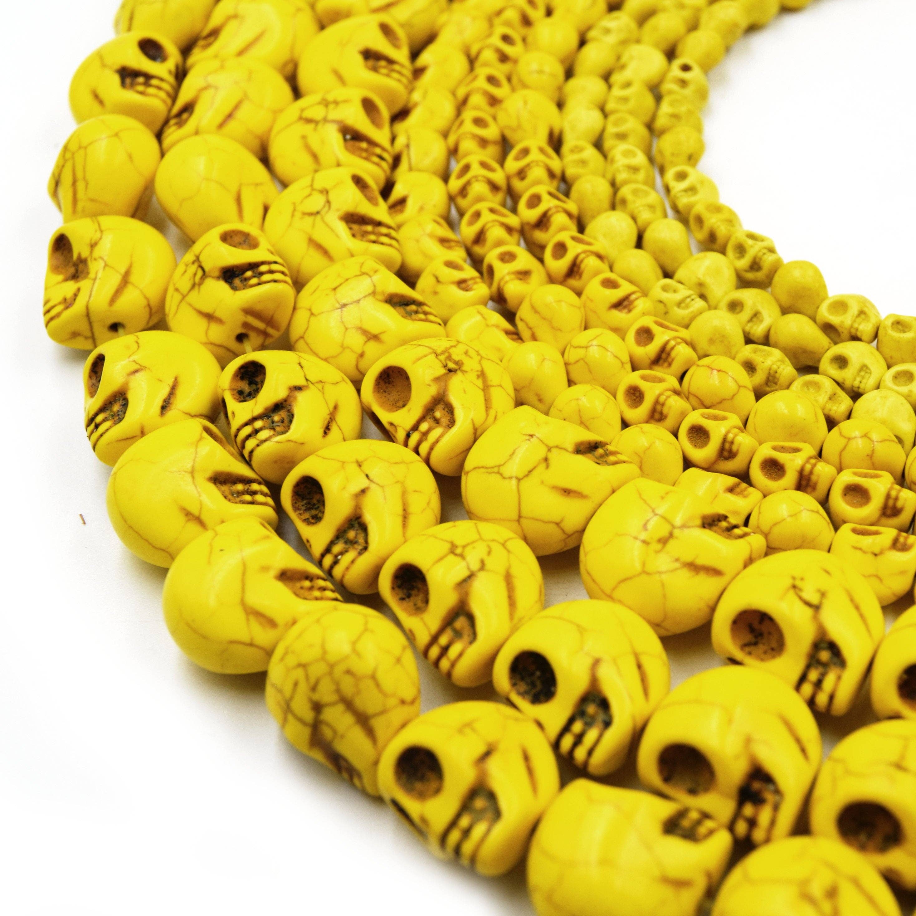 Only Beads - Wholesale Beads - Howlite Skull Beads | 6mm, 8mm, 10mm | Multicolors3