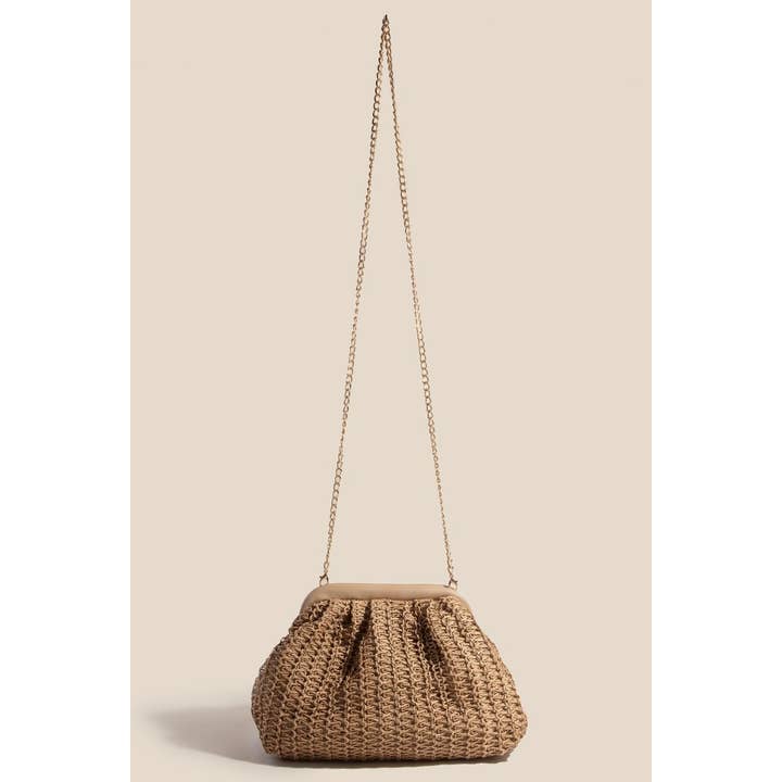 Anarchy Street - Wholesale Crossbody Bag - Women's - Straw Braided Mesh Hand Bag