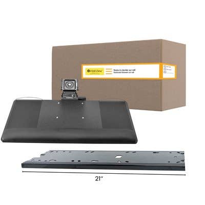 Ultimum Keyboard Tray (25''x10'') Ambidextrous - 21'' Rail for wholesale by Printink Canada
