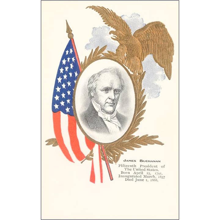 Found Image Press - Wholesale Postcard - Postcard PR-80 James Buchanan