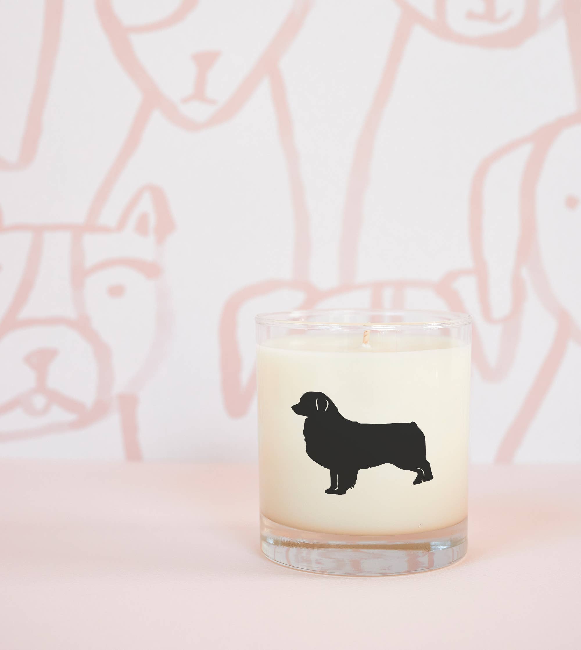Scripted Fragrance - Wholesale Jar/Filled Candle - Australian Shepherd Dog Soy Candle in Drinking Glass4