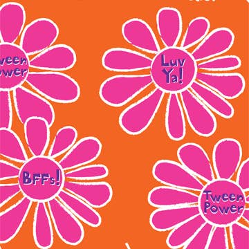 Tween Flower cadeaupapier rol voor wholesale door Sky of Blue Cards