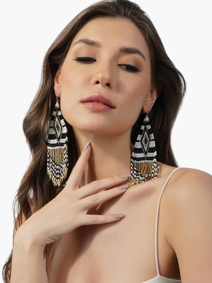 Boho Tribal Earrings for wholesale by America & Beyond