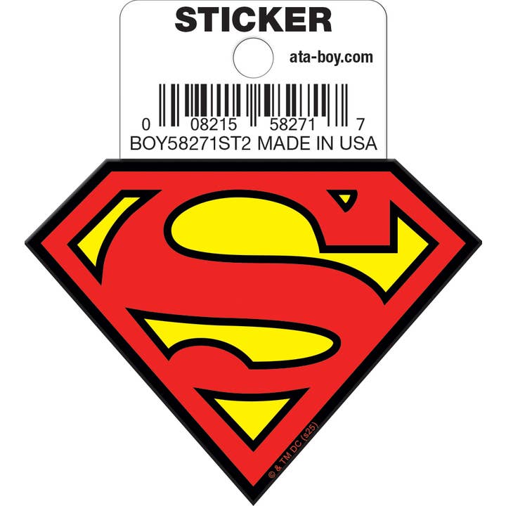 DC Comics Superman Logo Die Cut Sticker for wholesale by Ata-Boy