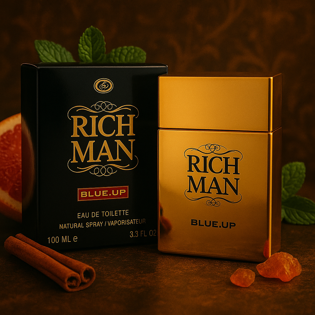 SDI-PARIS - Wholesale Perfume/Eau de Toilette - Blue-Up Rich Man Square – Men's Eau de Parfum 100 ml5