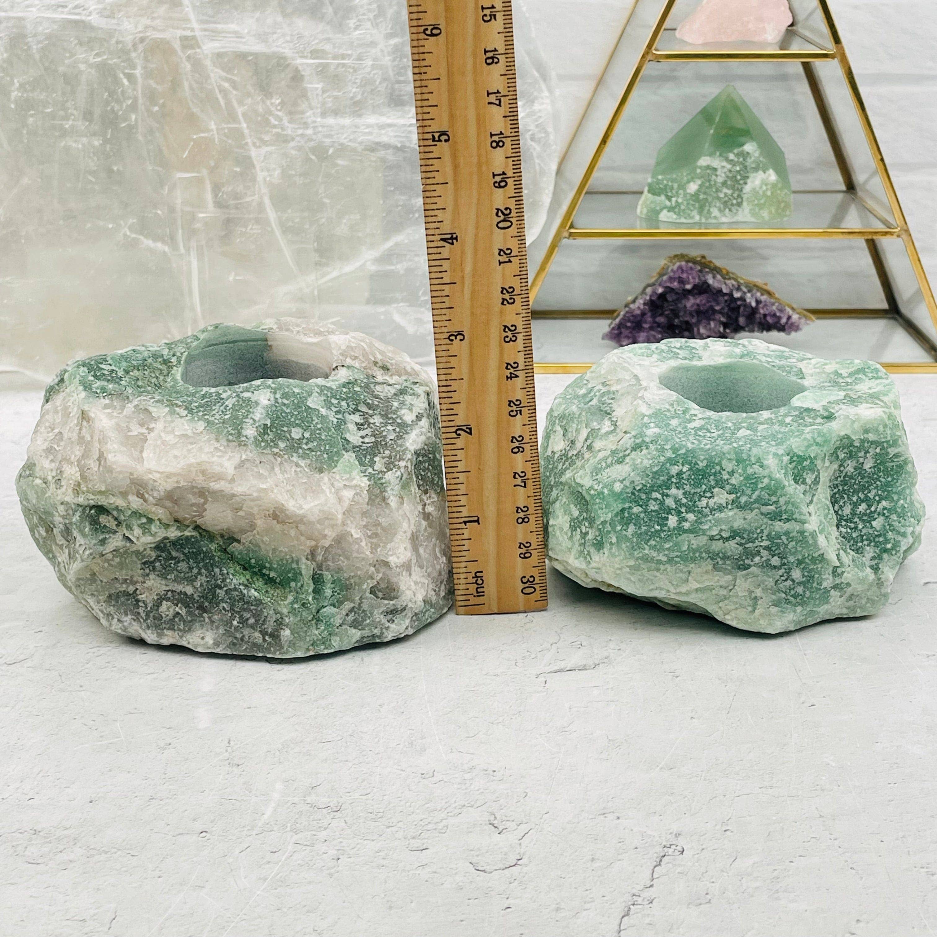 Rock Paradise – Suporte de vela por atacado – Castiçal de Quartzo Verde - Luz de Chá de Vela de Cristal9