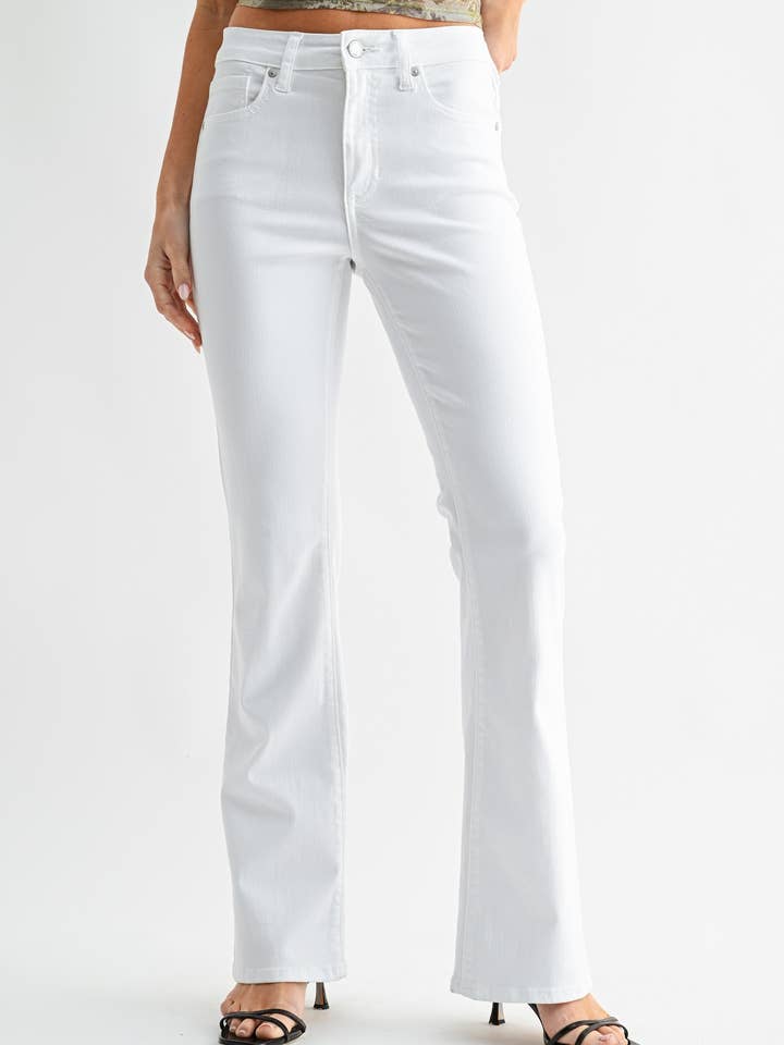 DP855 - WHT - Regular Hem Bootcut for wholesale by JBD