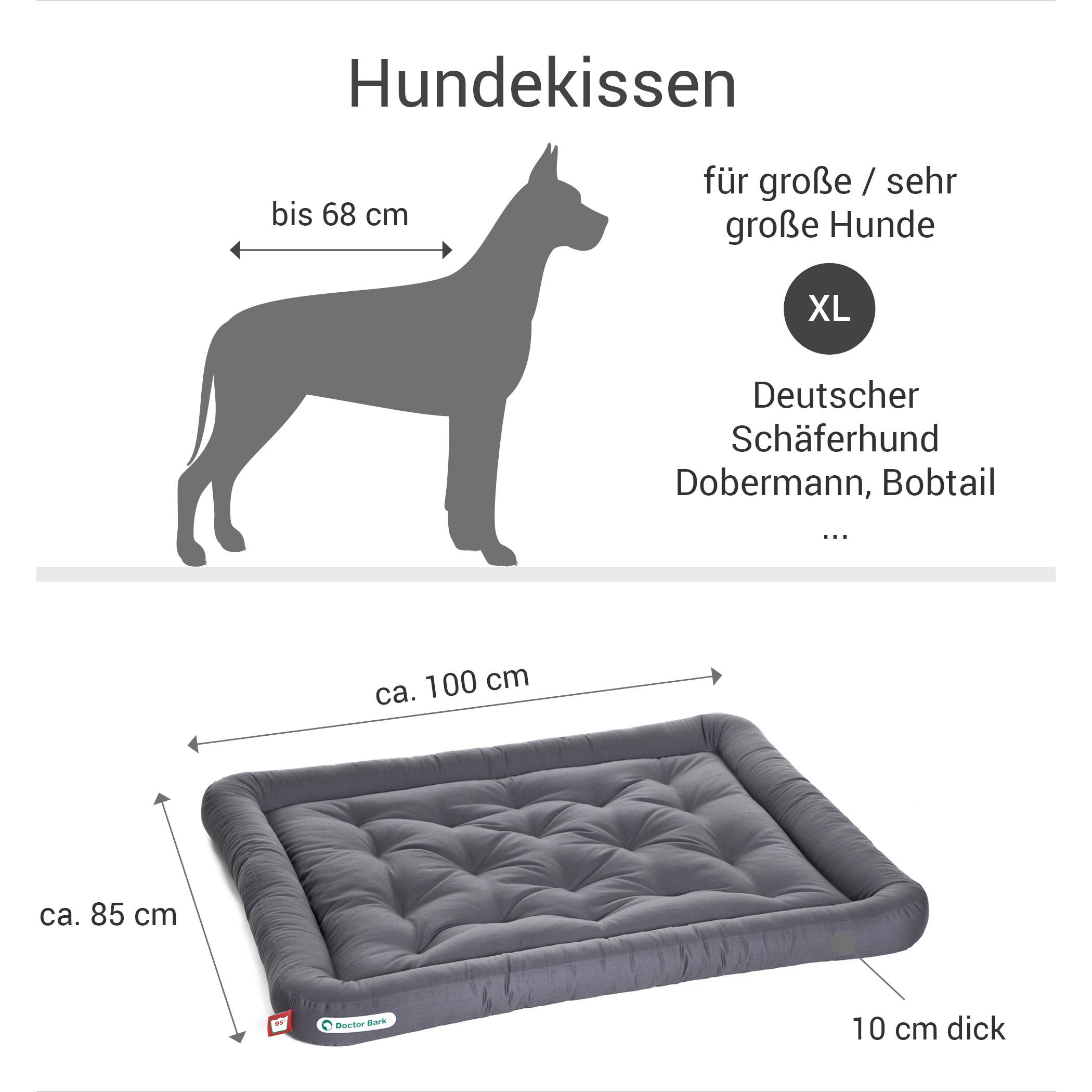 Doctor Bark - Wholesale Pet Bed - Dog - Doctor Bark dog cushion gray9