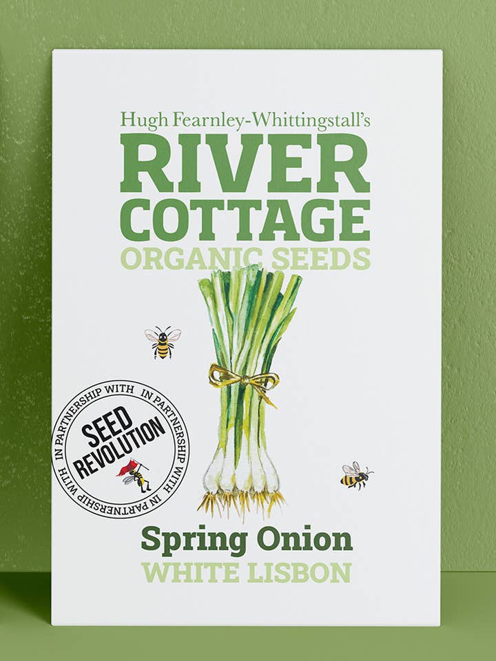 Organic Spring Onion Seeds White Lisbon | River Cottage for wholesale by Seed Revolution