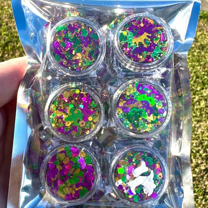 La Luna Belle LLC - Wholesale Body Glitter/Shimmer - Mardi Gras Sample Pack #2