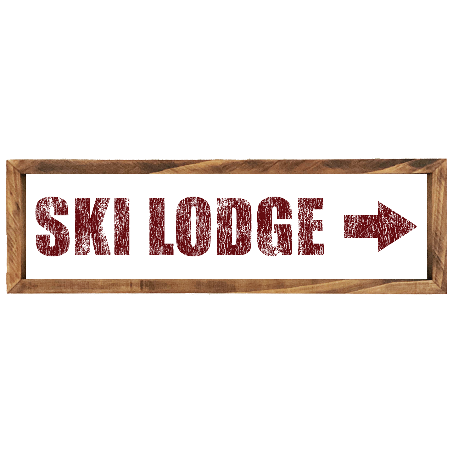 Southern Mesa Trading Co. - Wholesale Sign - Ski Lodge Wood Sign3