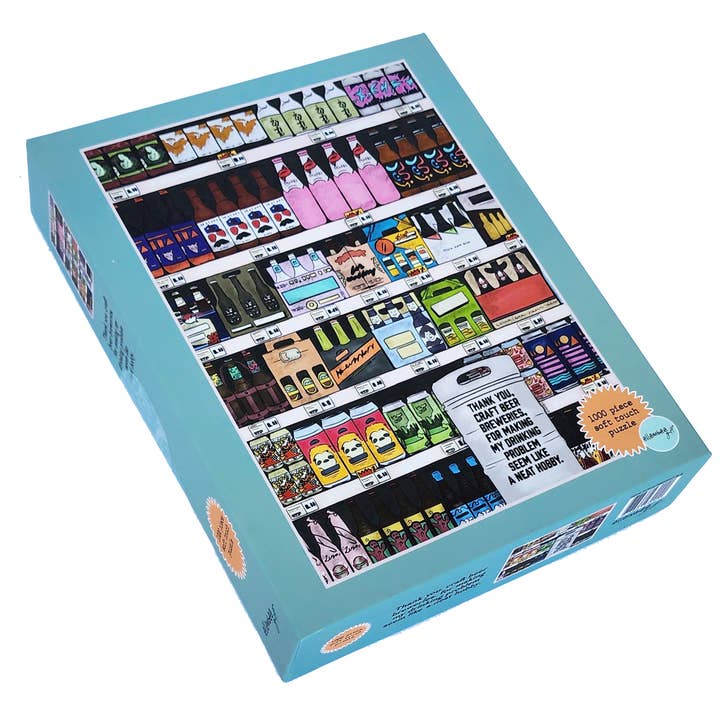 ellembee gift - Wholesale Puzzle - Adult - Thank you craft beer -1000 piece soft touch Jigsaw Puzzle