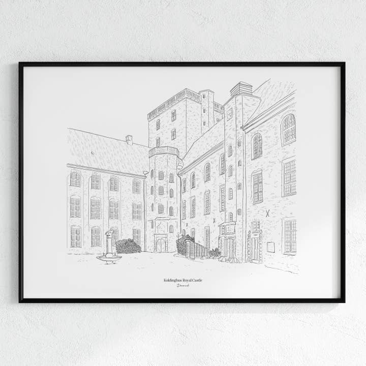 Koldinghus Royal Castle, Denmark. for wholesale by Morello Press