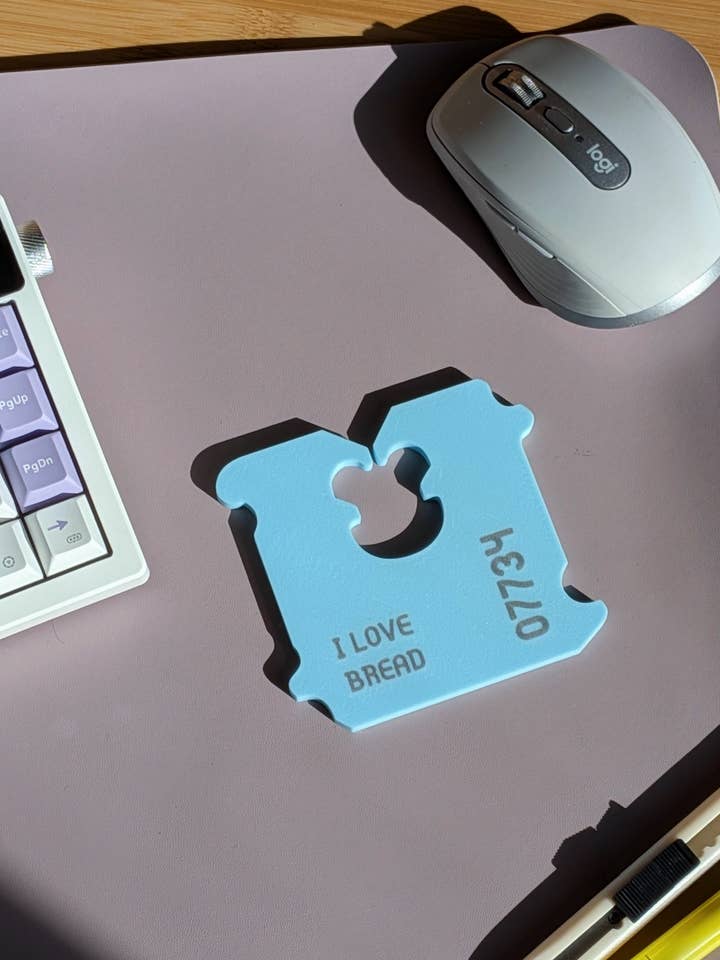 Bread Tag Coaster (Light Blue) for wholesale by Petty Party