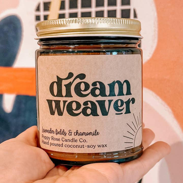 Dream Weaver - Vela bohemia - vela de cera de coco y lavanda para venta al por mayor de Poppy Rose Candle Co.