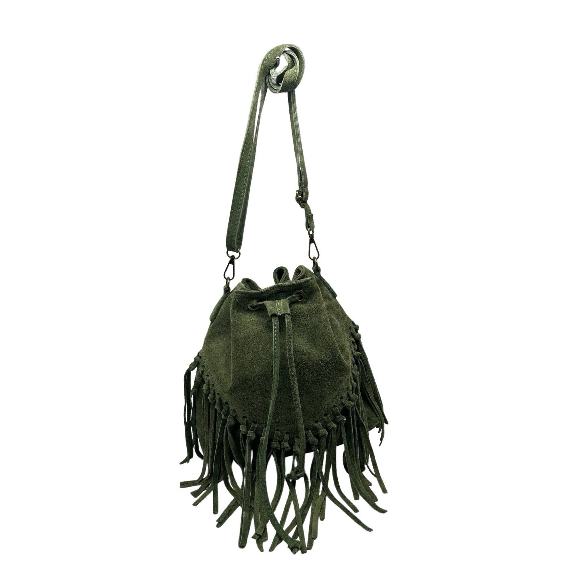 Louisa lee - Wholesale Shoulder Bag - Women's - AURÉLIA SUEDE LEATHER BUCKET BAG9