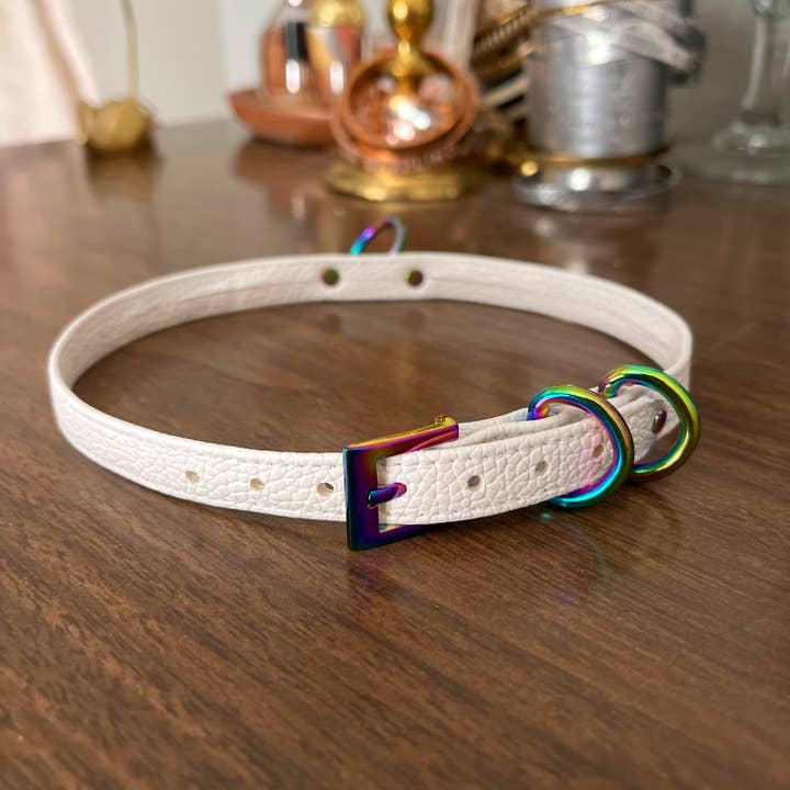Rainbow Unicorn Petite BDSM Collar for wholesale by Restrained Grace