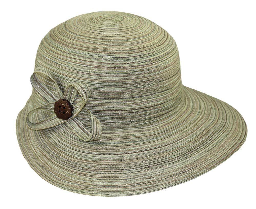 Jeanne Simmons Accessories - Wholesale Straw Hat - Women's - Wide Front Brim 8495 Hat Spring1