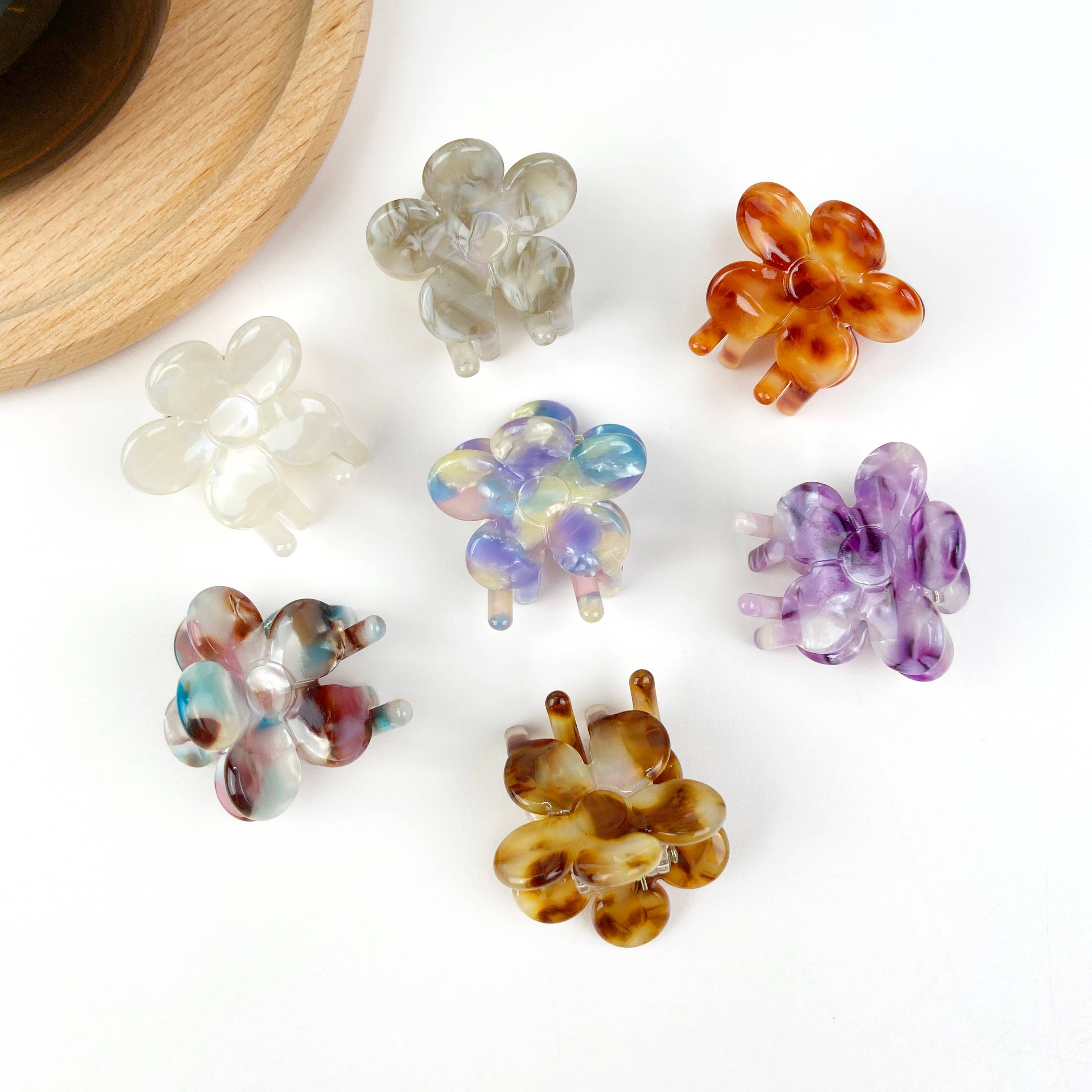 TheDivaSoap – wholesale Hair clip – Women’s – Acetates cute small flower hair clips bangs clip10