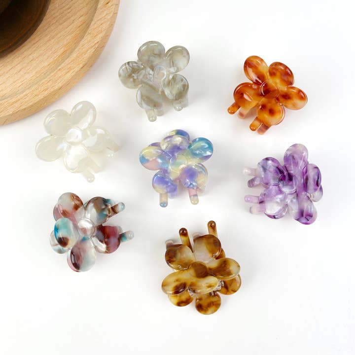 TheDivaSoap – wholesale Hair clip – Women’s – Acetates cute small flower hair clips bangs clip10