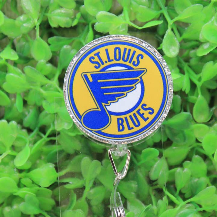 St. Louis Blues Hockey Cirkel Badge/ID Holder Rulle for engroshandel hos Hylidae Boutique