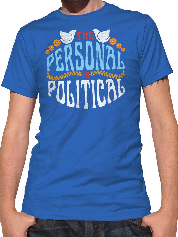 T-Shirt Homme The Personal is Political pour la vente par Boredwalk
