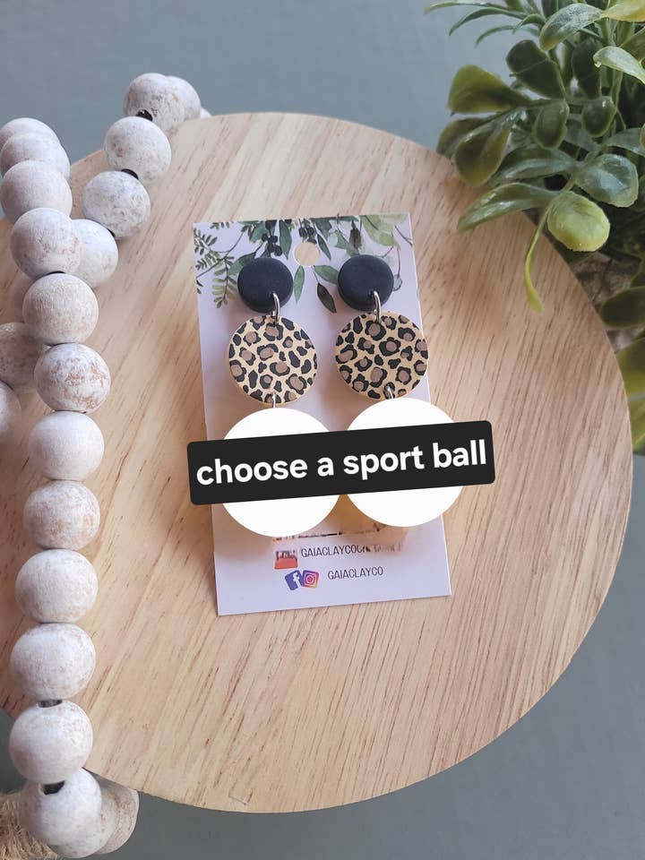 Choose a Sport Ball Dangles for wholesale by Gaiaclayco
