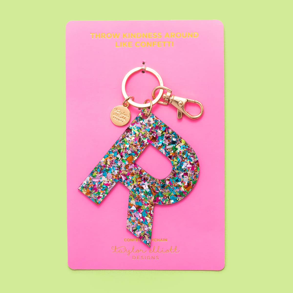 Taylor Elliott Designs - Wholesale Keychain - Women's - *SOME LETTERS ON SALE* Keychain - Confetti Letters - Single18
