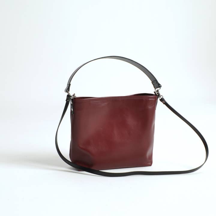 ANA KOUTSI - Wholesale Shoulder Bag - Women's - Dioni leather bag in bordeaux3