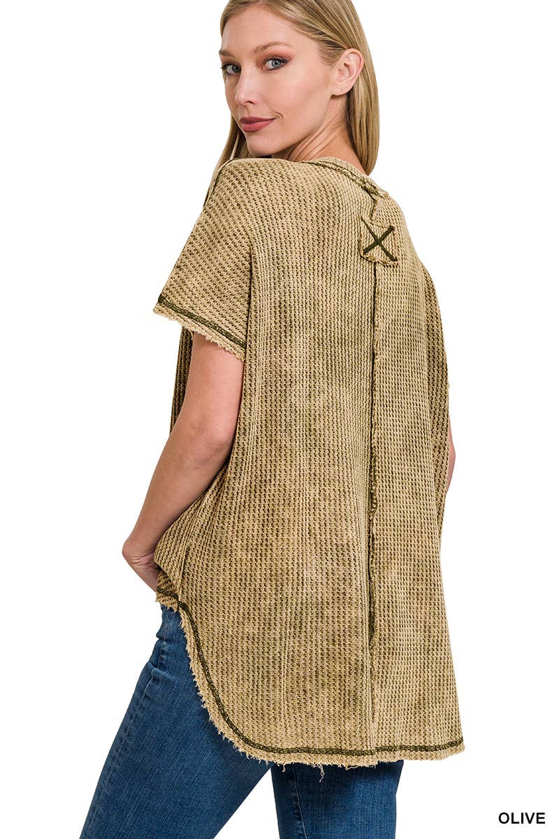 42POPS – wholesale Stickad topp - Dam – .Waffle Stickad Topp Prov18