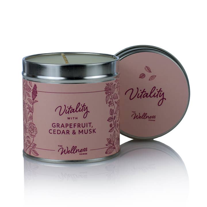 Vela de Bienestar Vitality con Pomelo, Cedro y Almizcle (paquete de 6) para venta al por mayor de The Fragrance House Group