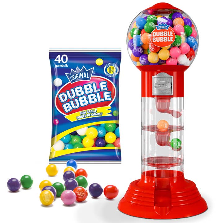 10.5" Spiral Gumball Machine Dubble Bubble Includes gumballs for wholesale by playO