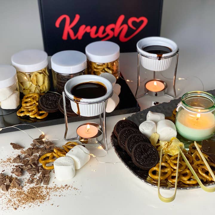 Krush Dates - Wholesale Chocolate Box - BESTSELLER! Chocolate Fondue Date Night Box for Two1