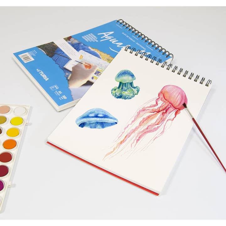 MEDEL OFFICE - Wholesale Sketchbook/Sketchpad - A4 Watercolor Block 300gr 40 Sheets Microperforated Fine Grain
