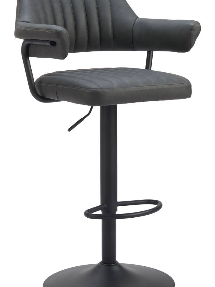 Taburete de bar Erret gris para venta al por mayor de Zuo Modern