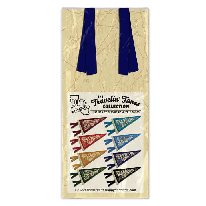 Poppy & Quail – wholesale Flag – King of the Road Mini Pennant2