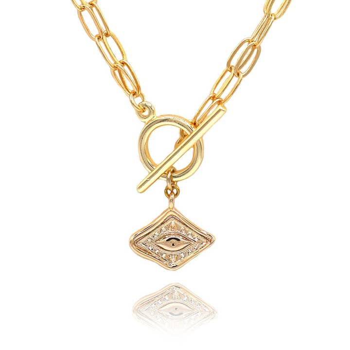 Evil Eye Pendant Necklace for wholesale by LA MENO