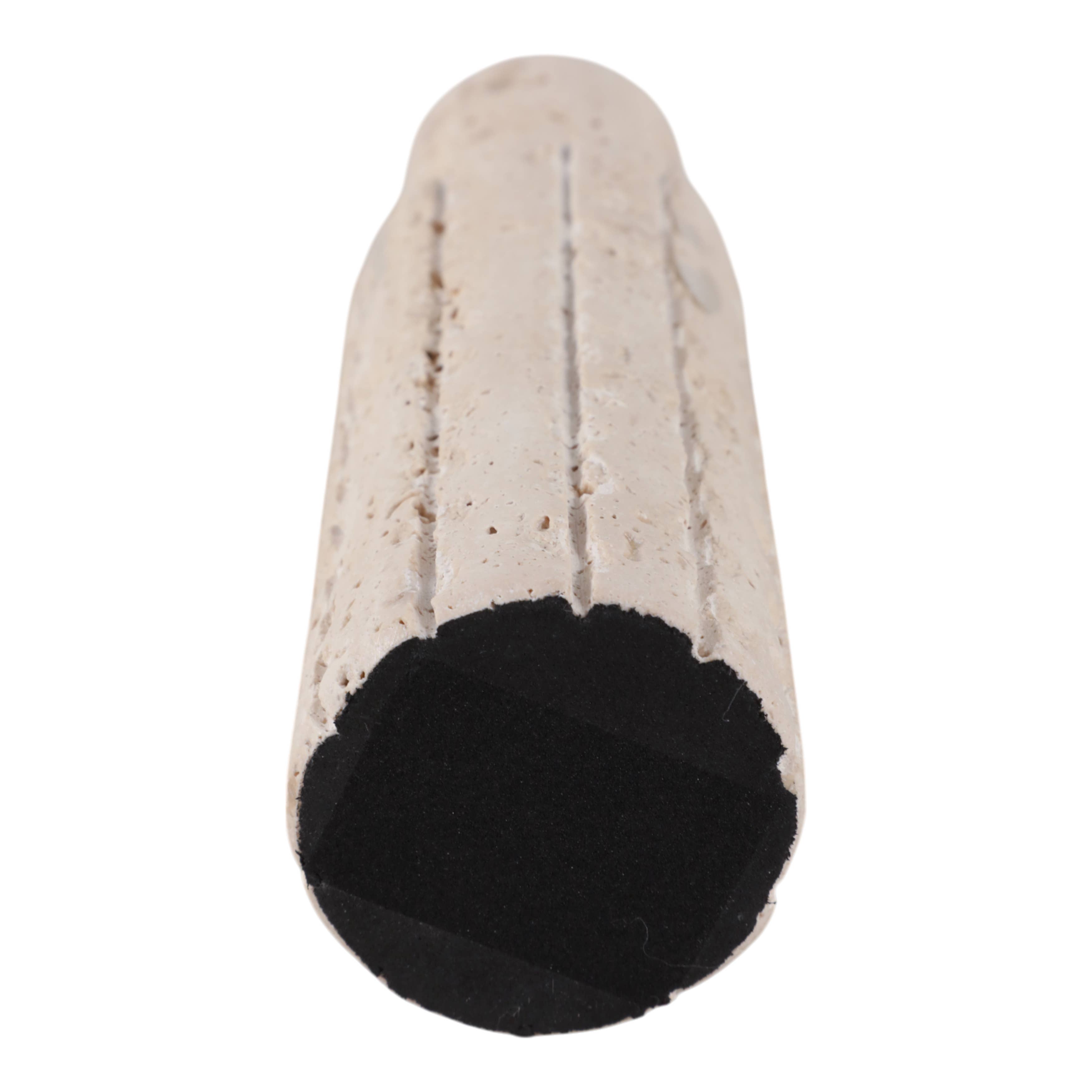 Sagebrook Home - Vendita all'ingrosso Portacandele - Portacandele a stelo - Travertino grezzo color marmo beige, 7 pollici.10