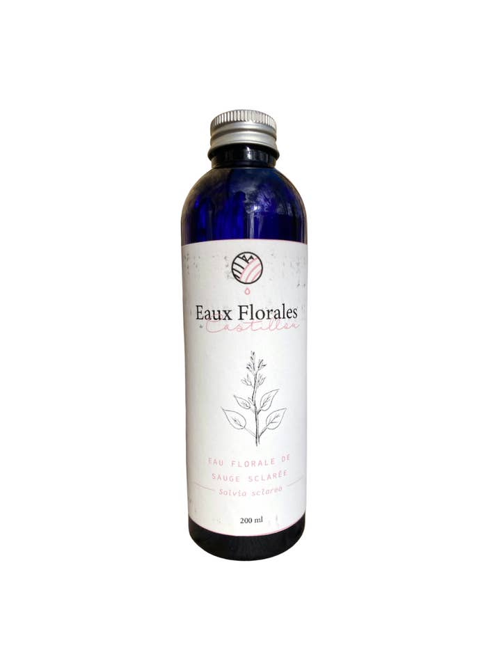 Organic Clary Sage Floral Water - 200ml for wholesale by Eaux Florales de Castillou