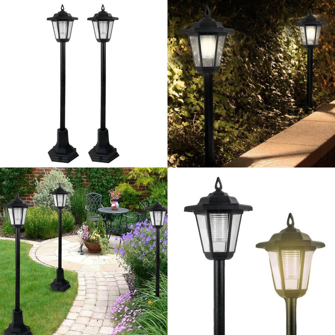 Daniel James - Wholesale Outdoor/Lawn Light - Pair of 83 cm Solar-Powered Outdoor Garden Post Lamps15