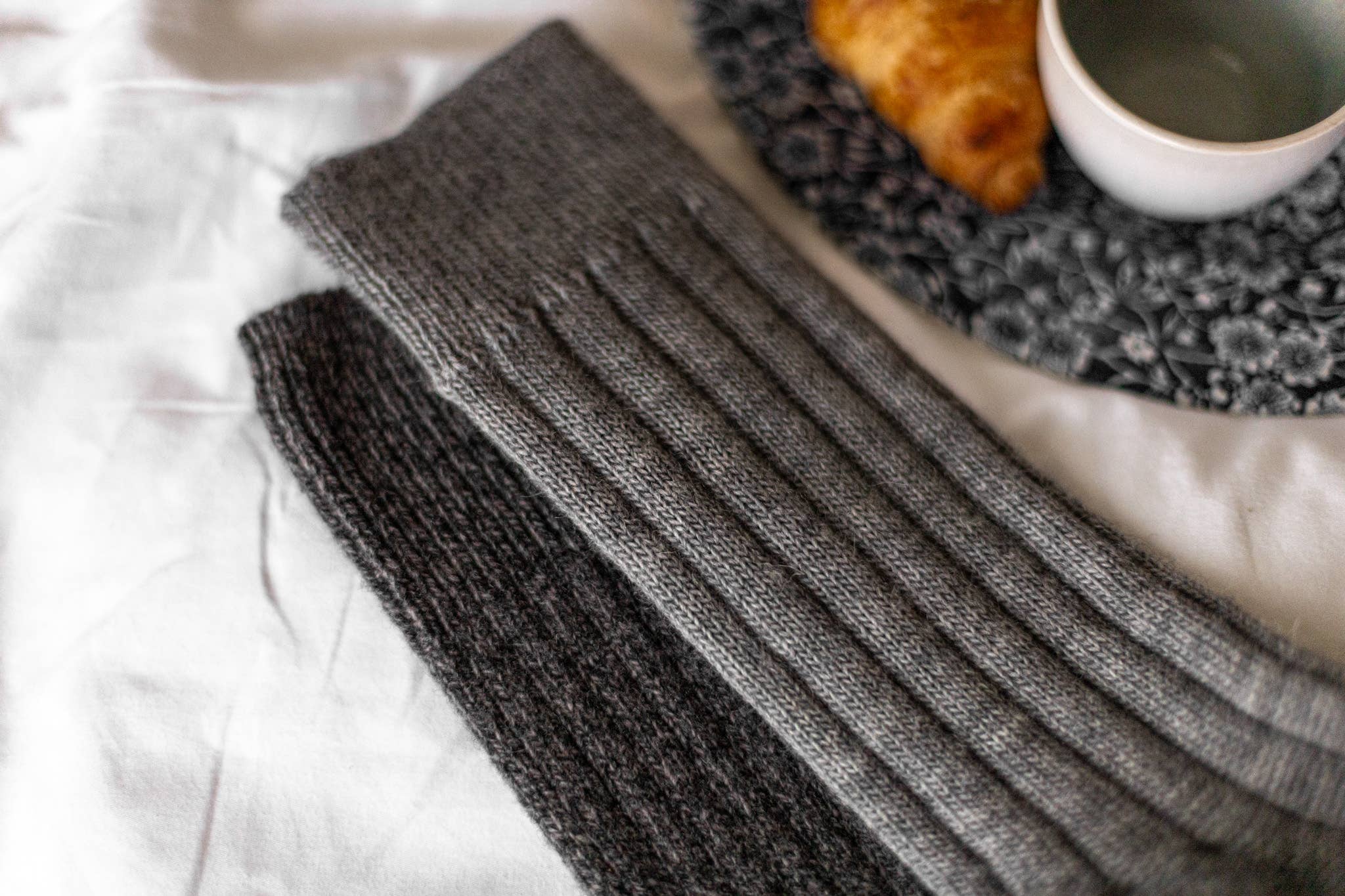 Van Buren – wholesale Socks – Unisex – Woolen socks Anthracite1