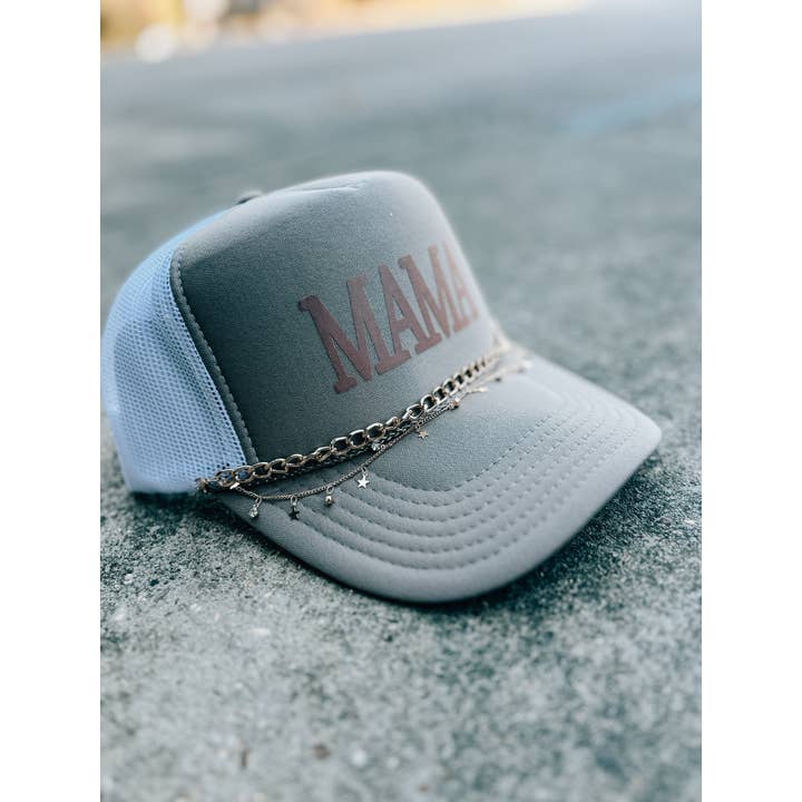 Southern Bliss Co. - Wholesale Trucker Hat - Women's - Mama Khaki/White Trucker2