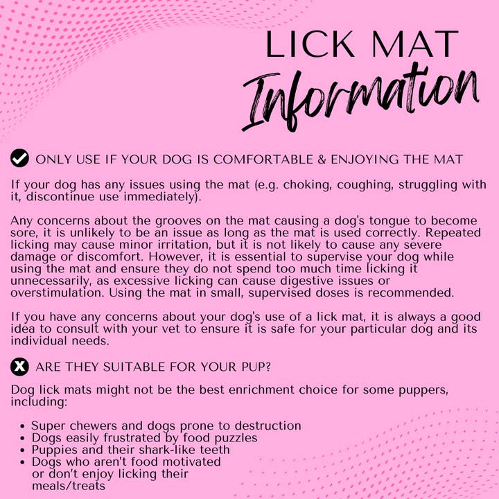 Big and Little Dogs - Wholesale Pet Food Mat - Dog - LICK ENRICHMENT MAT: Lilac