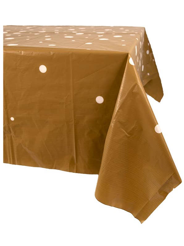 Party table ware - tablecloth gold/white for wholesale by PD Party