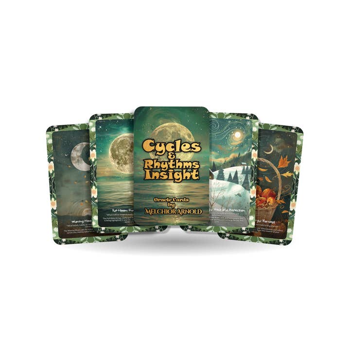 Cartes d'Intuition Cycles & Rythmes – Fluer Avec les Saisons de la Vie – S'Aligner Avec les Modèles d'Énergie Naturelle Jeu de 22 Cartes pour la vente par IBIZA TAROT